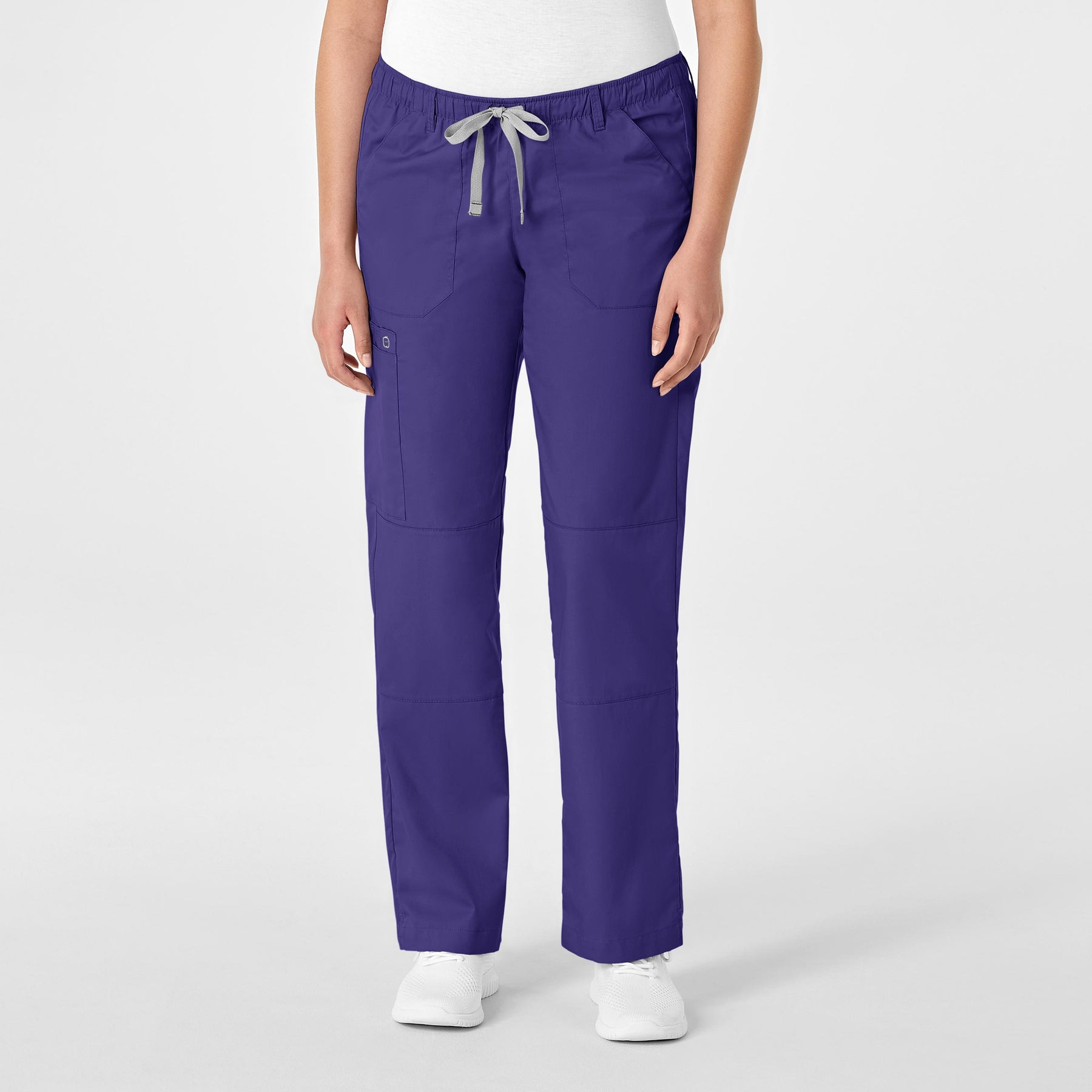 WonderWORK Women's Straight Leg Cargo Scrub Pant - Grape