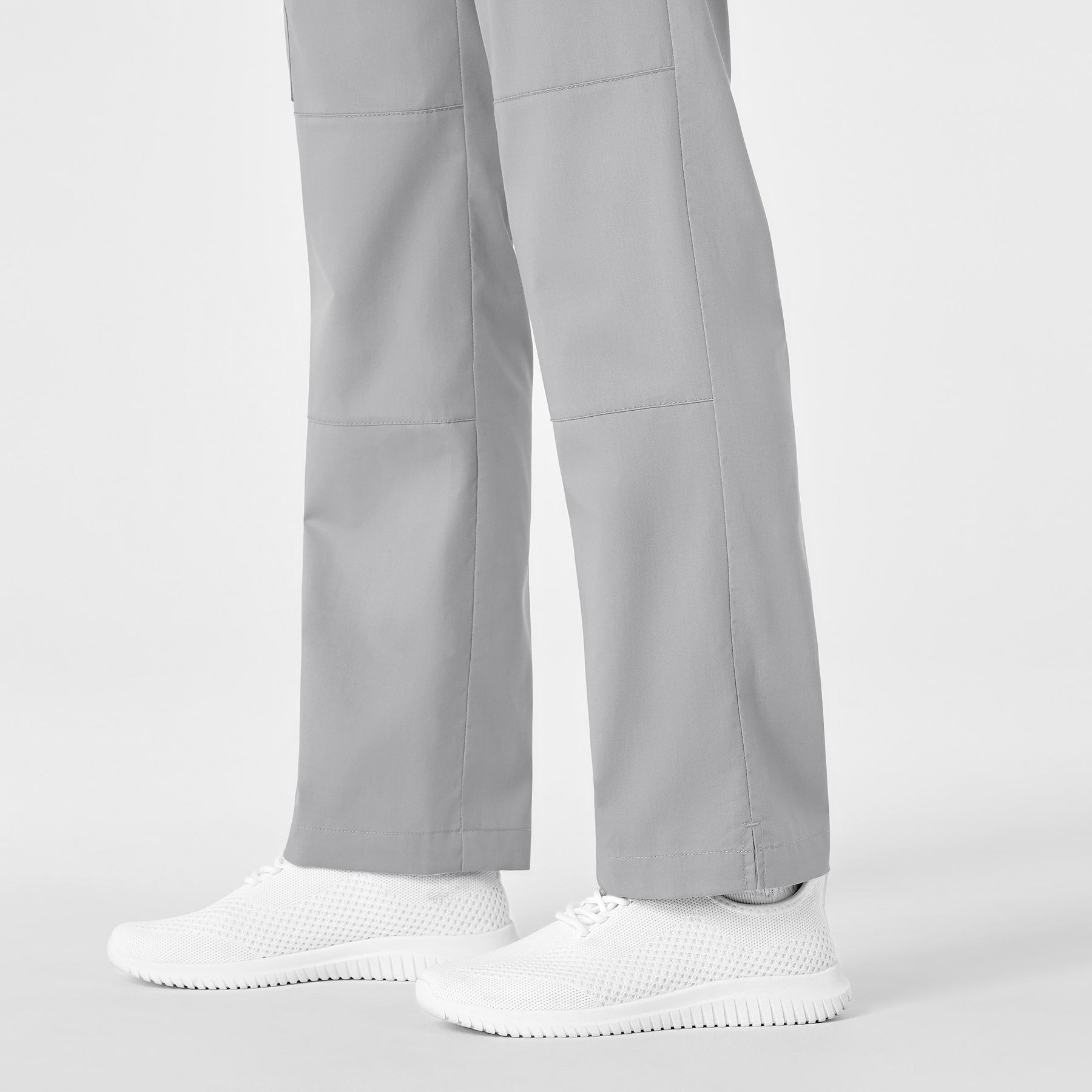 WonderWink WonderWORK Women's Straight Leg Cargo Scrub Pant - Grey