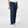 WonderWink WonderWORK Women's Straight Leg Cargo Scrub Pant - Navy