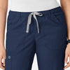 WonderWink WonderWORK Women's Straight Leg Cargo Scrub Pant - Navy