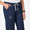 WonderWink WonderWORK Women's Straight Leg Cargo Scrub Pant - Navy