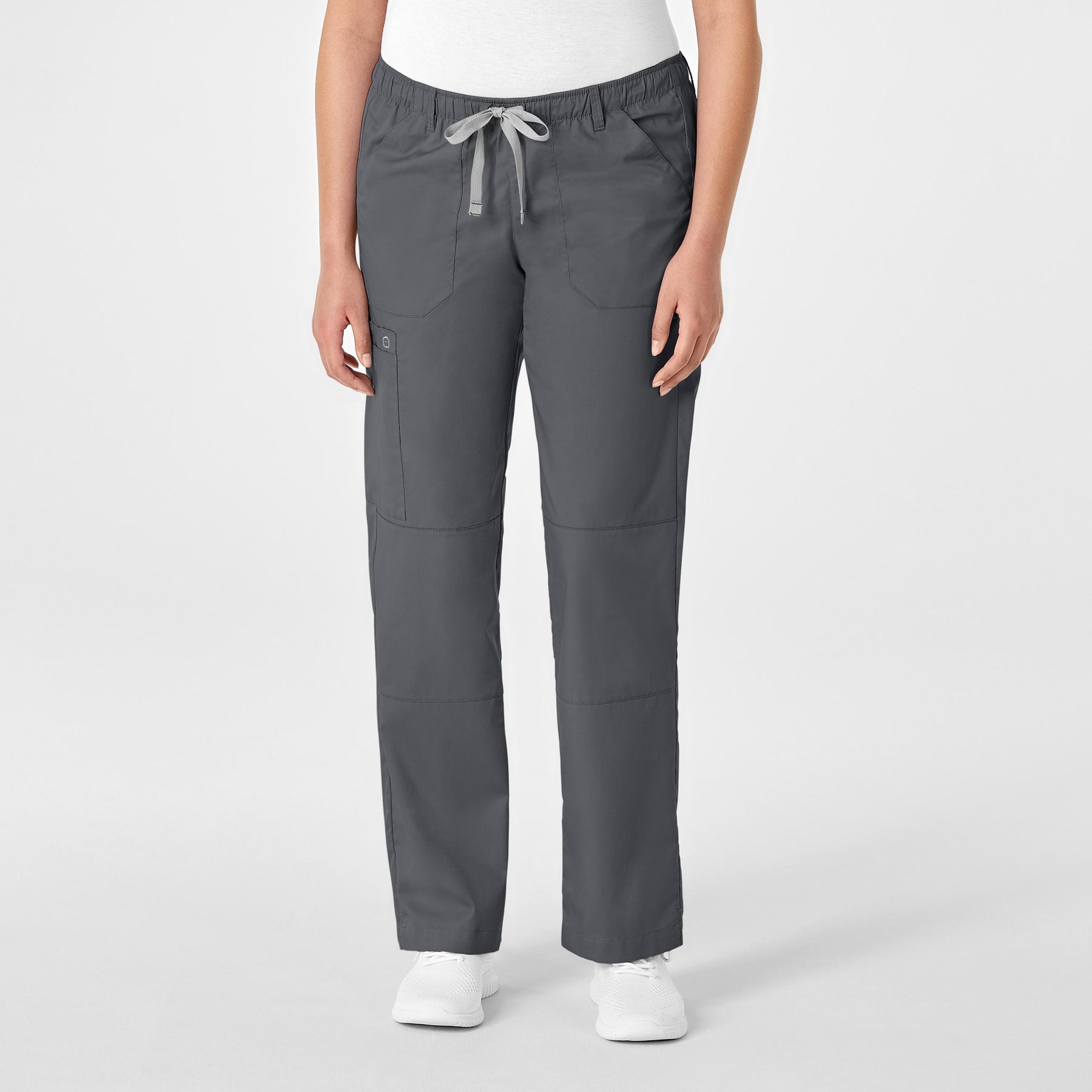 WonderWORK Women's Straight Leg Cargo Scrub Pant - Pewter