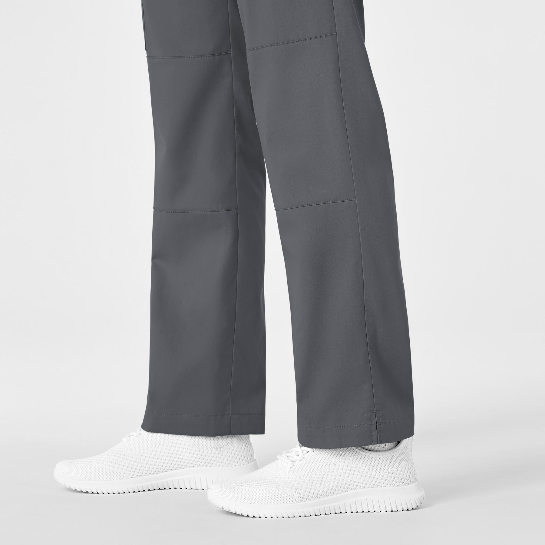 WonderWink WonderWORK Women's Straight Leg Cargo Scrub Pant - Pewter