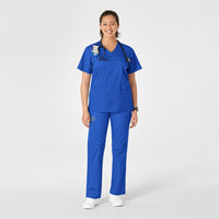 WonderWink WonderWORK Women's Straight Leg Cargo Scrub Pant - Royal