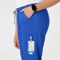 WonderWink WonderWORK Women's Straight Leg Cargo Scrub Pant - Royal