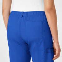 WonderWink WonderWORK Women's Straight Leg Cargo Scrub Pant - Royal