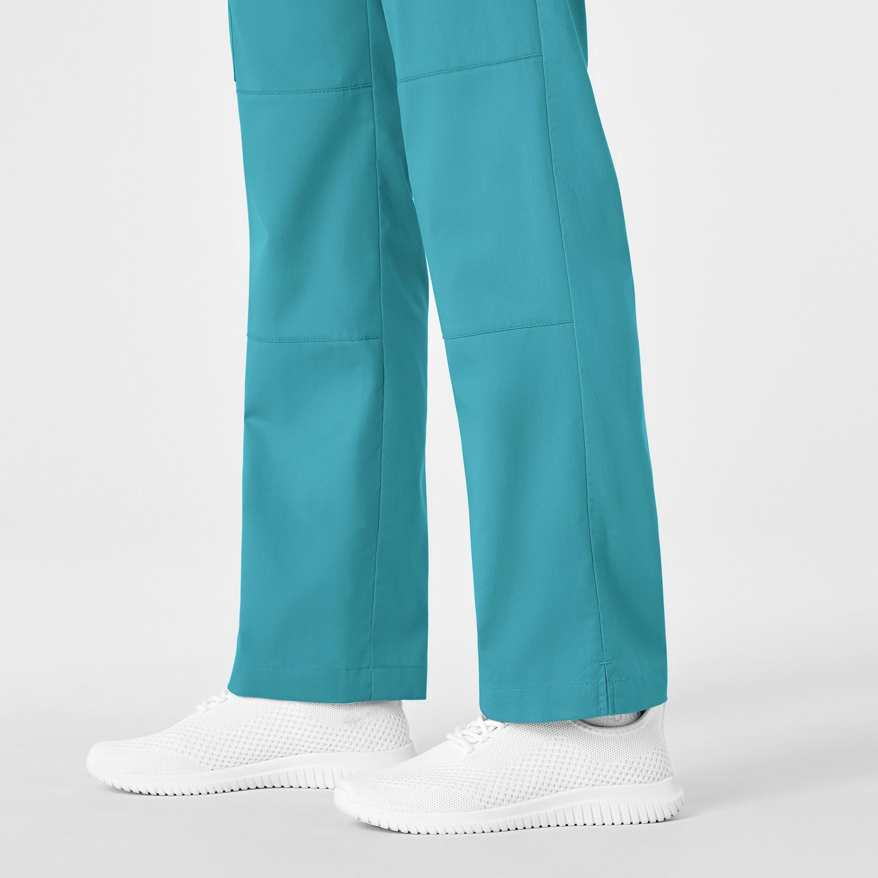 WonderWink WonderWORK Women's Straight Leg Cargo Scrub Pant - Teal Blue