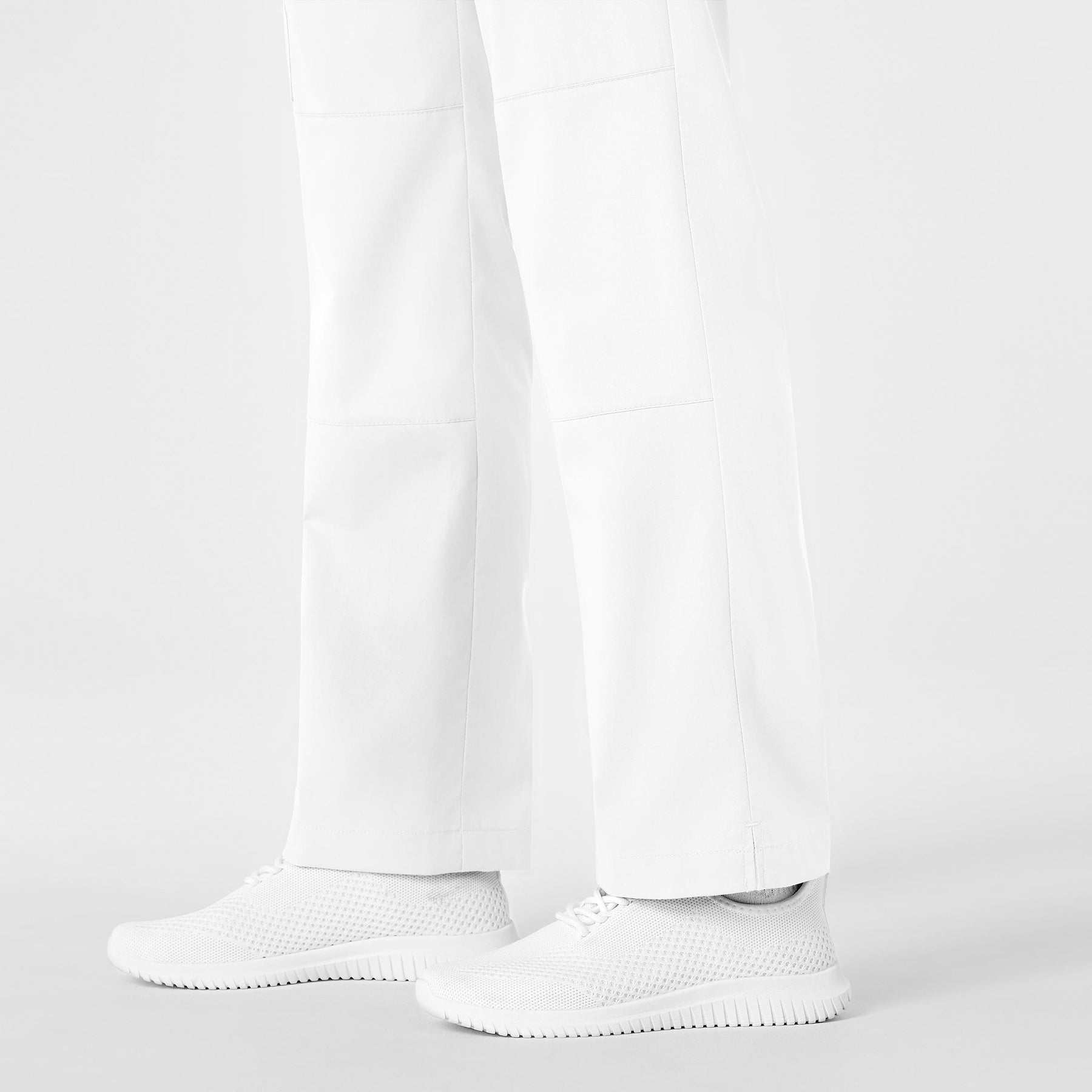 WonderWink WonderWORK Women's Straight Leg Cargo Scrub Pant - White
