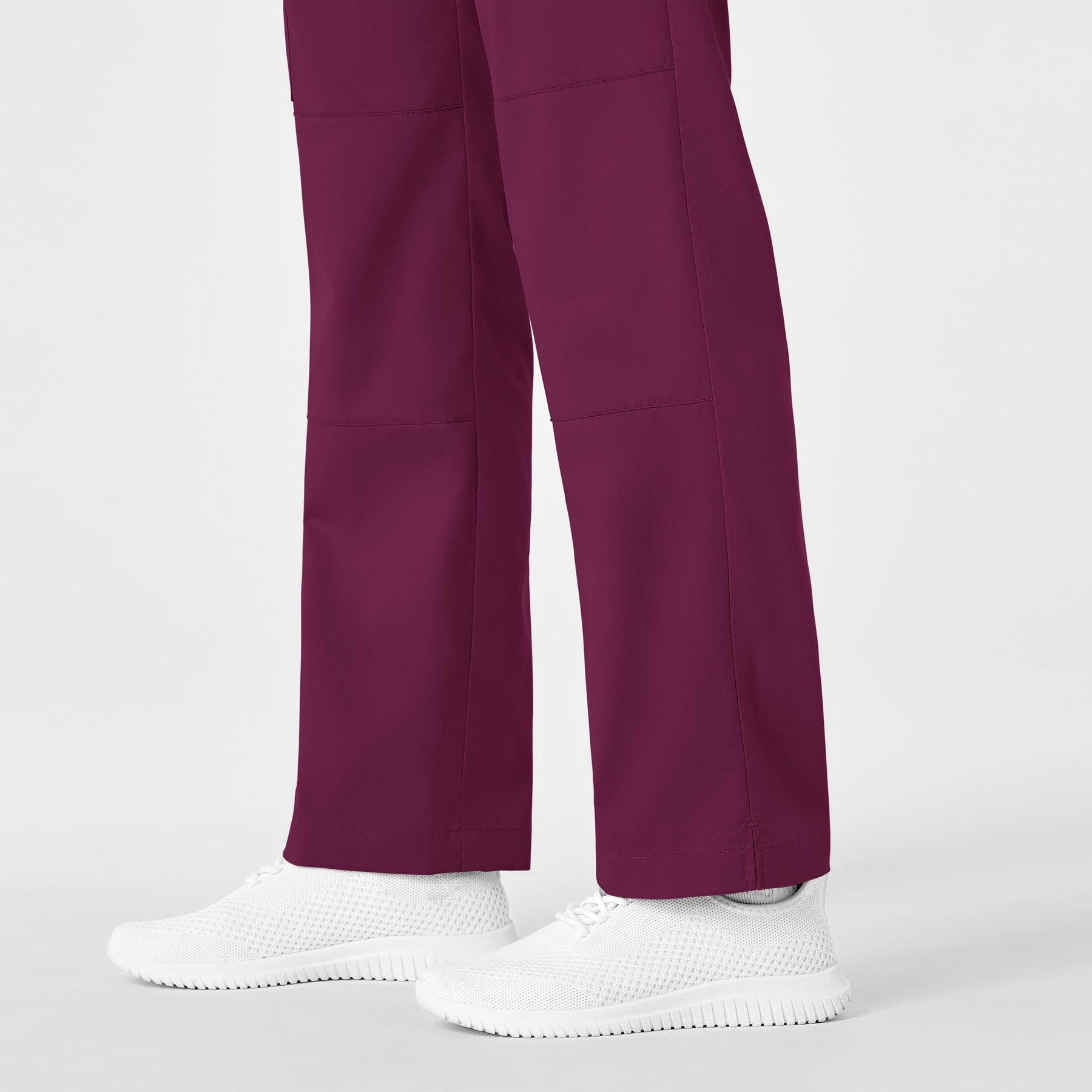 WonderWink WonderWORK Women's Straight Leg Cargo Scrub Pant - Wine