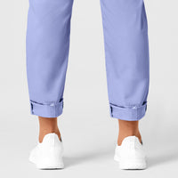 WonderWORK Women's Convertible Slim Leg Scrub Pant - Ceil Blue