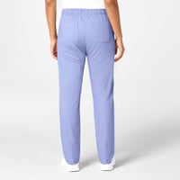 WonderWORK Women's Convertible Slim Leg Scrub Pant - Ceil Blue