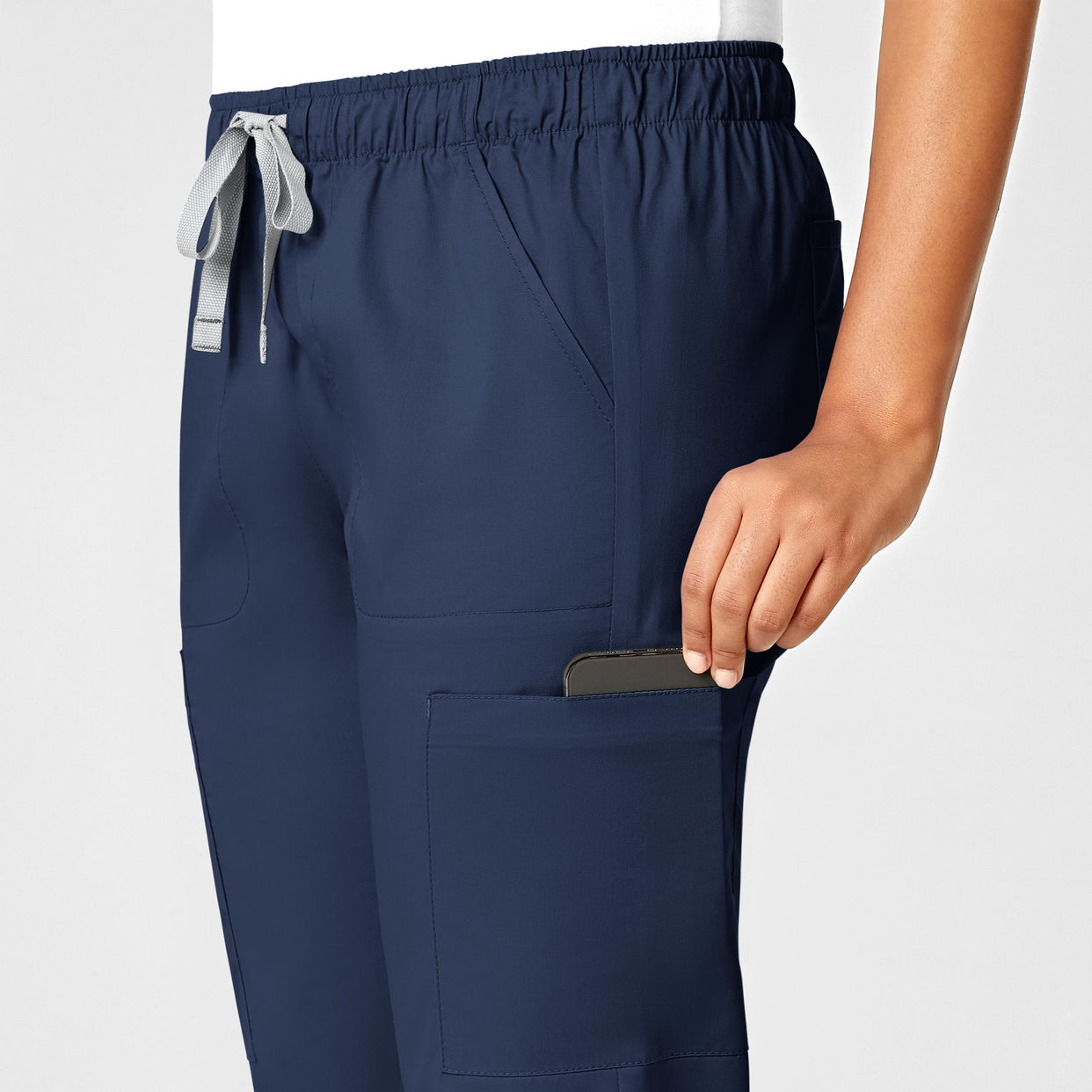 WonderWORK Women's Convertible Slim Leg Scrub Pant - Navy – Wink Scrubs