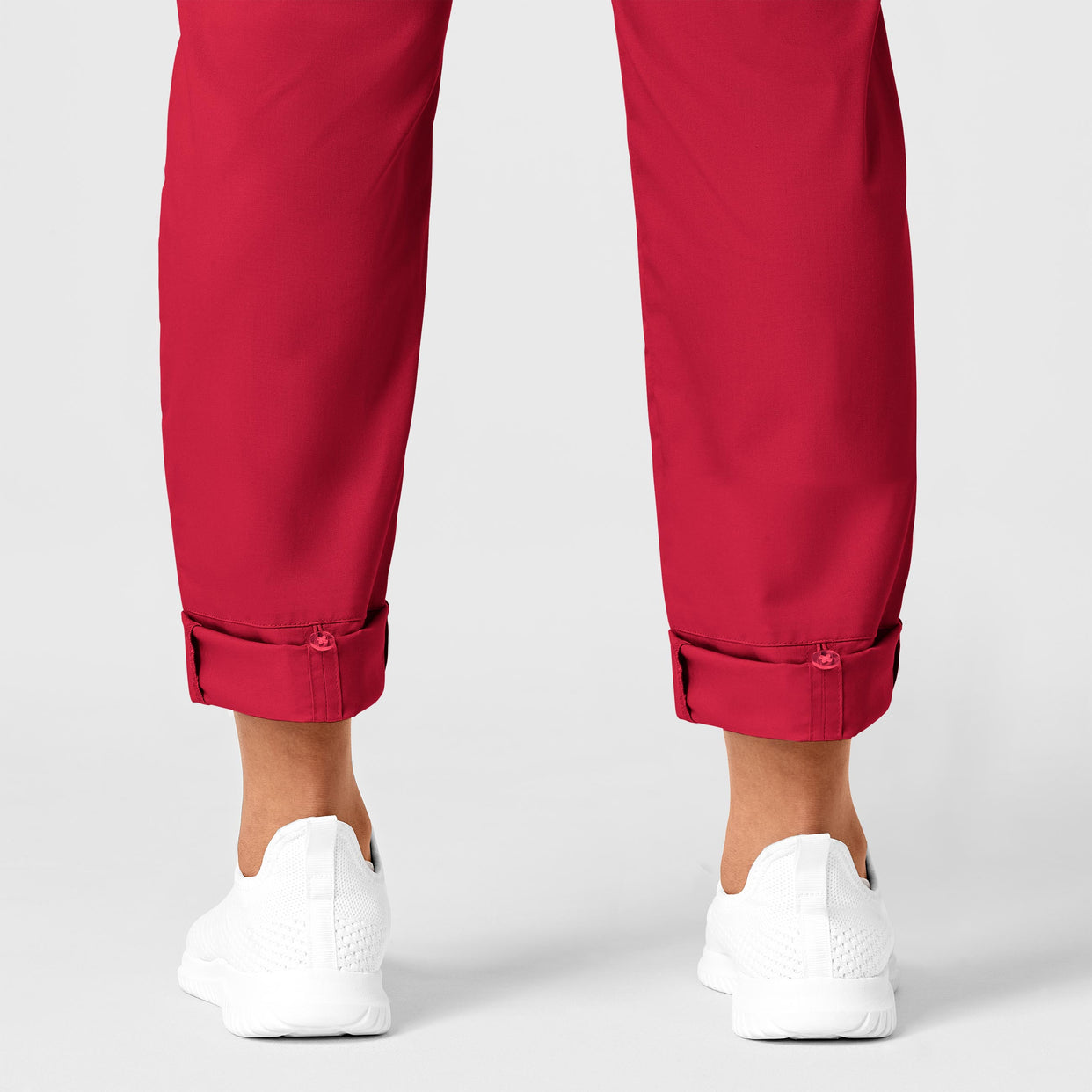 WonderWORK Women's Convertible Slim Leg Scrub Pant - Red