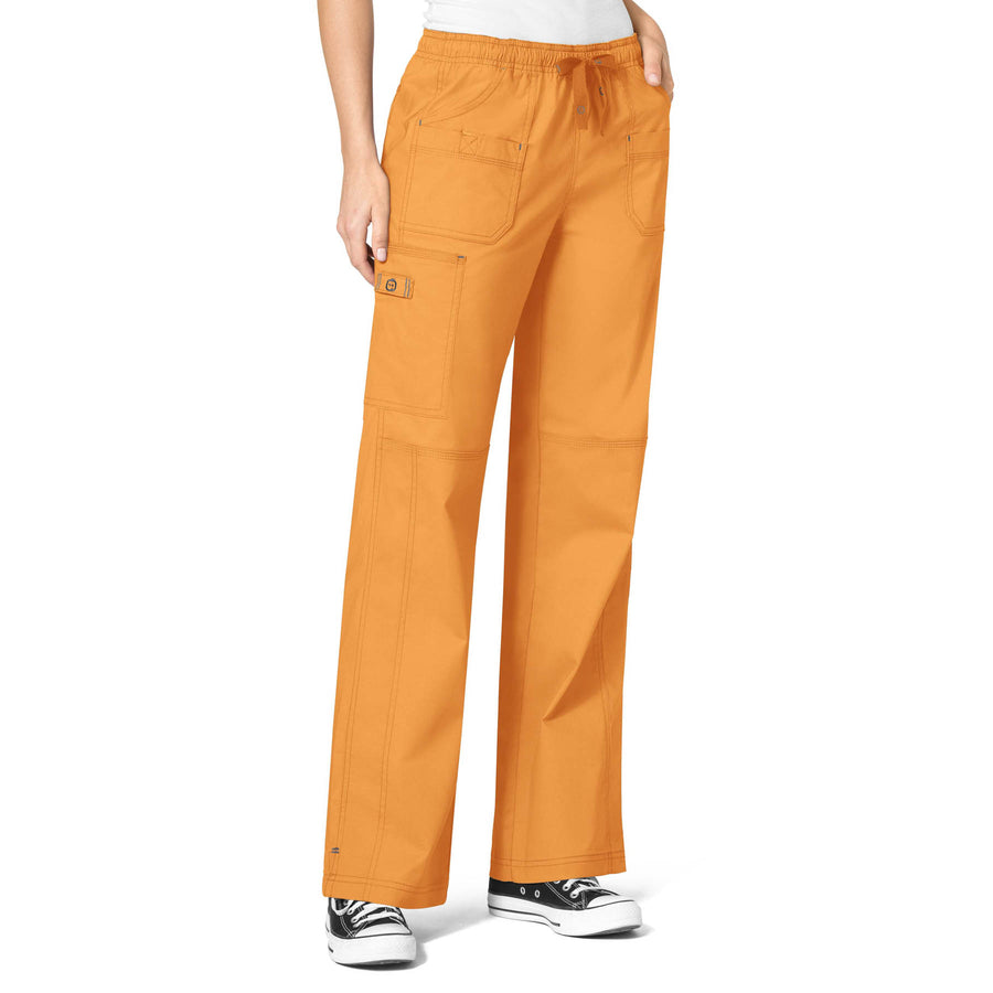 WonderFLEX Faith MultiPocket Cargo Scrub Pant Mango Wink Scrubs