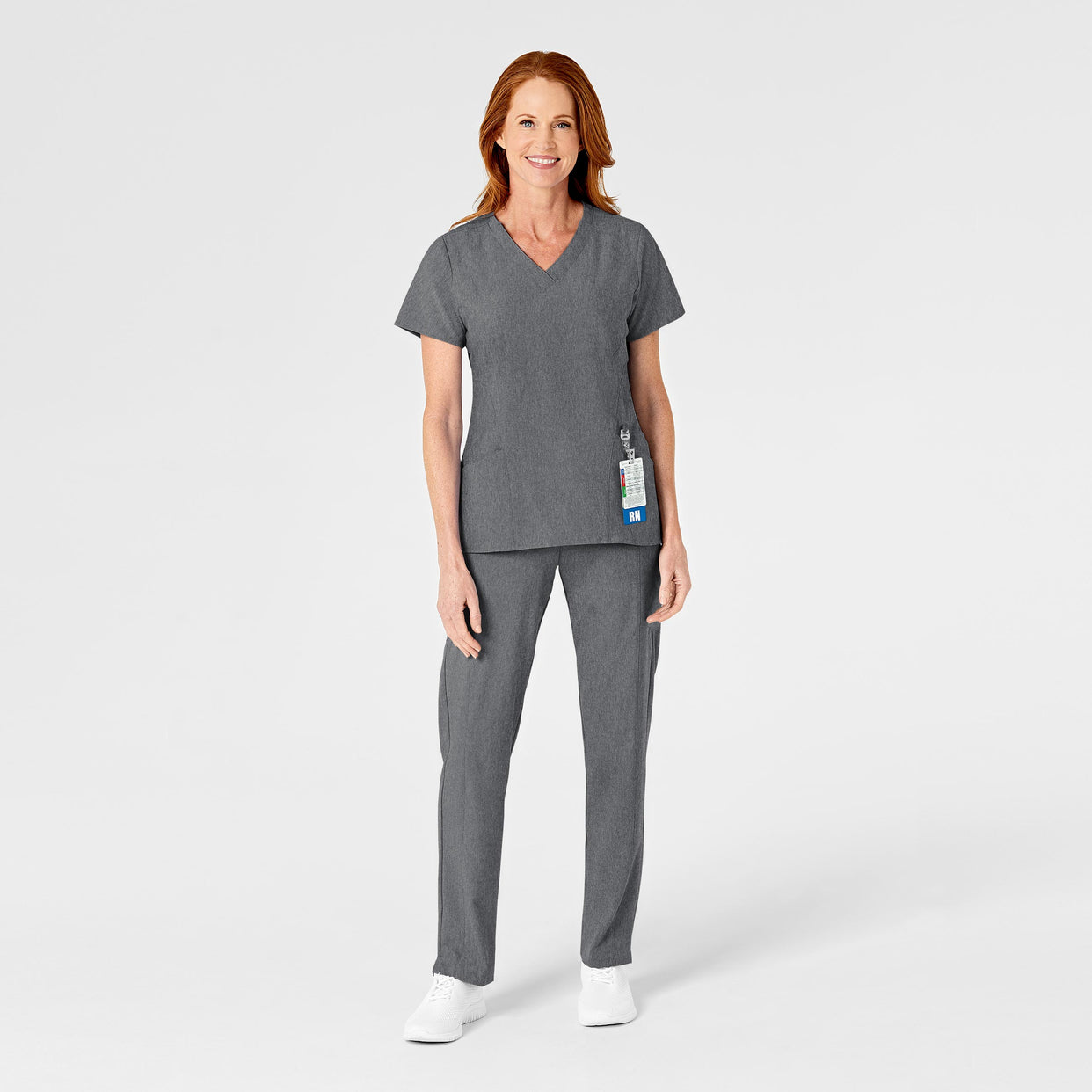 Women's Flat Front Cargo Pant Charcoal Heather
