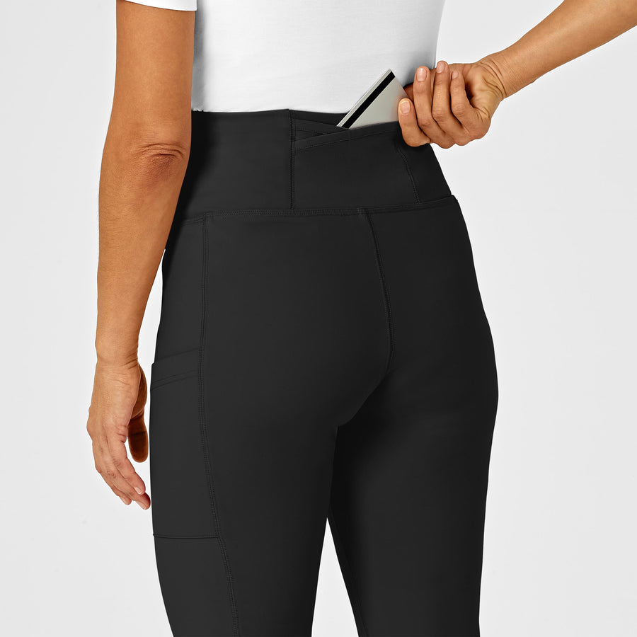 Polyester Lycra Blend Black Ladies Capri Pants, Size: S-M-L-XL at