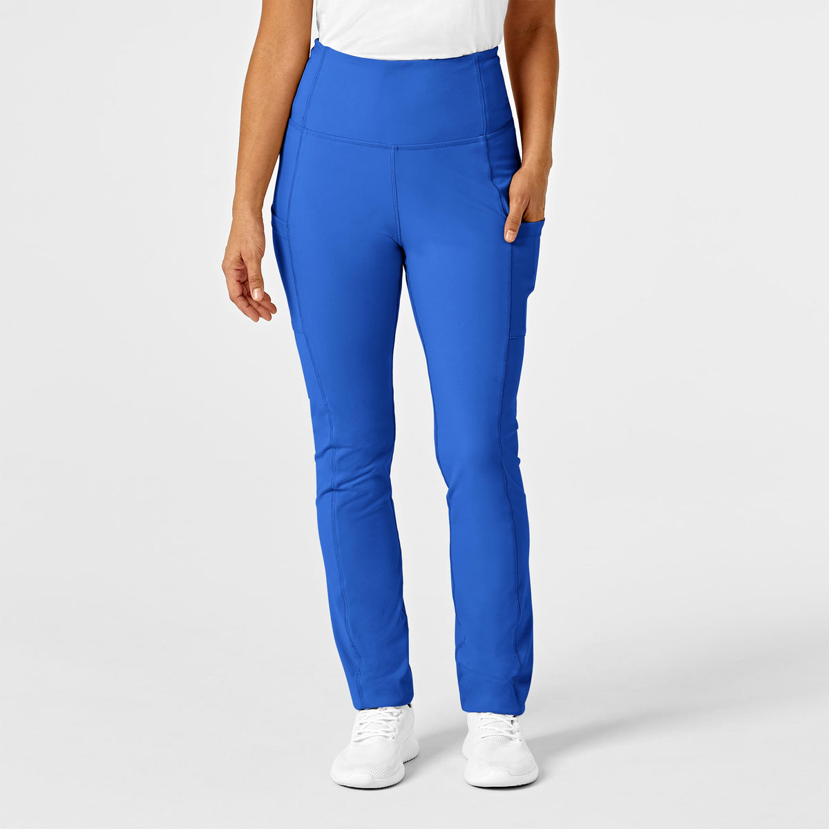 Galaxy Blue Yoga Waistband Women's Jogger Scrub Pants 8520P - The
