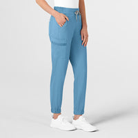 WonderWink RENEW Women's Jogger Scrub Pant - Bay Blue