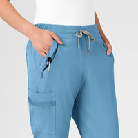 WonderWink RENEW Women's Jogger Scrub Pant - Bay Blue