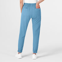 Wink RENEW Women's Jogger Scrub Pant - Bay Blue Back