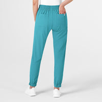 Wink RENEW Women's Jogger Scrub Pant - Teal Blue Back