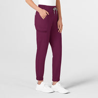 WonderWink RENEW Women's Jogger Scrub Pant - Wine