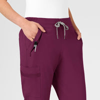 WonderWink RENEW Women's Jogger Scrub Pant - Wine