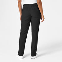 W123 Women's Drawstring Scrub Pant - Black