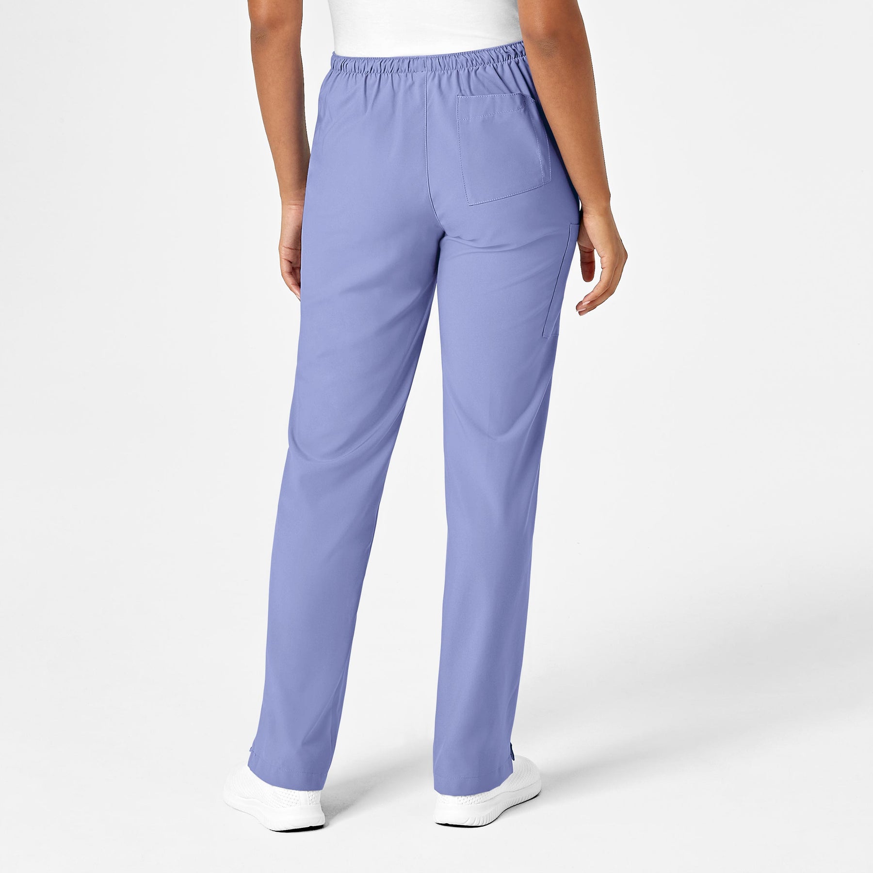 W123 Women's Drawstring Scrub Pant - Ceil Blue