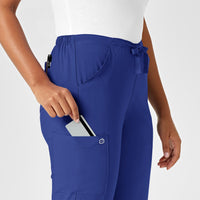 W123 Women's Drawstring Scrub Pant - Galaxy Blue