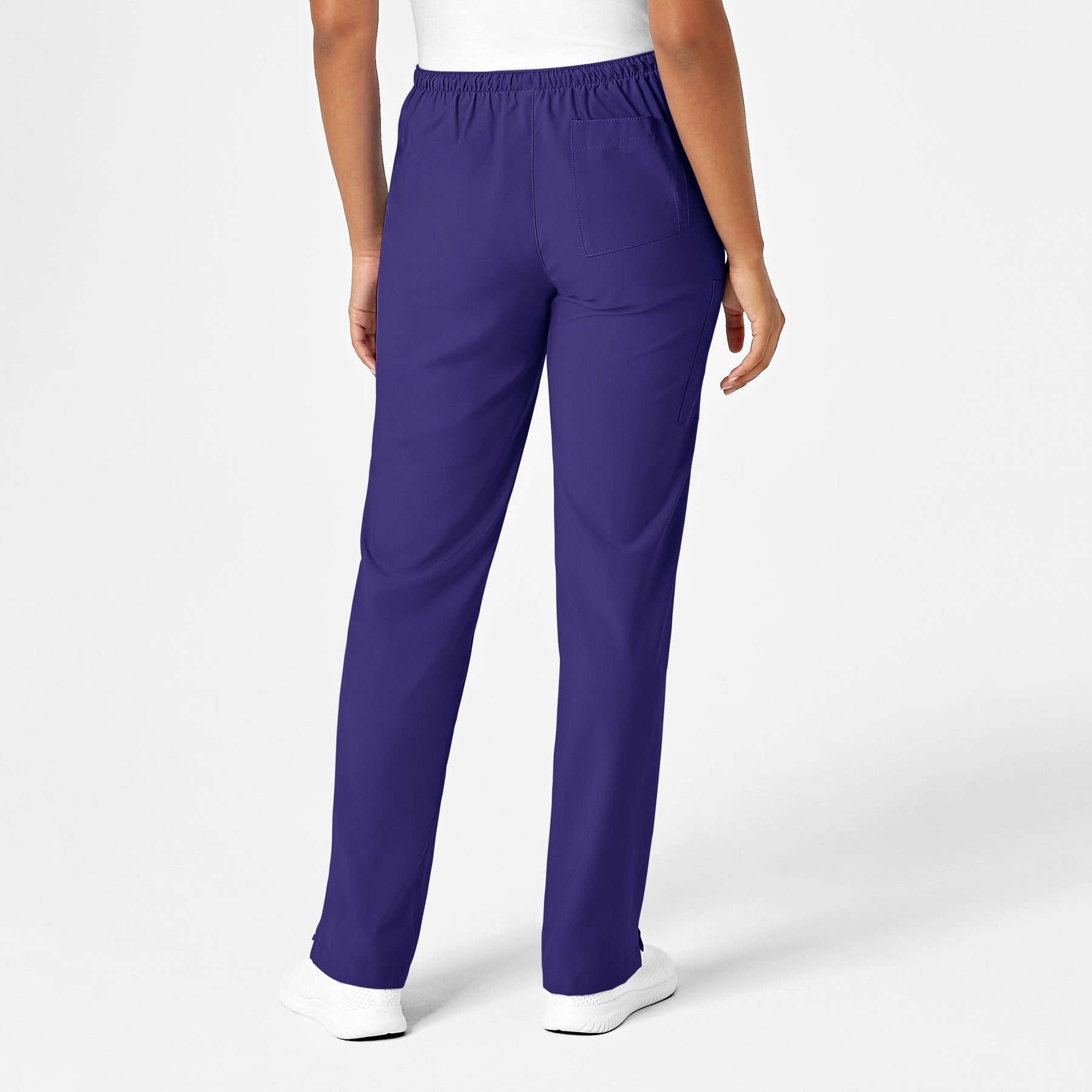 W123 Women's Drawstring Scrub Pant - Grape