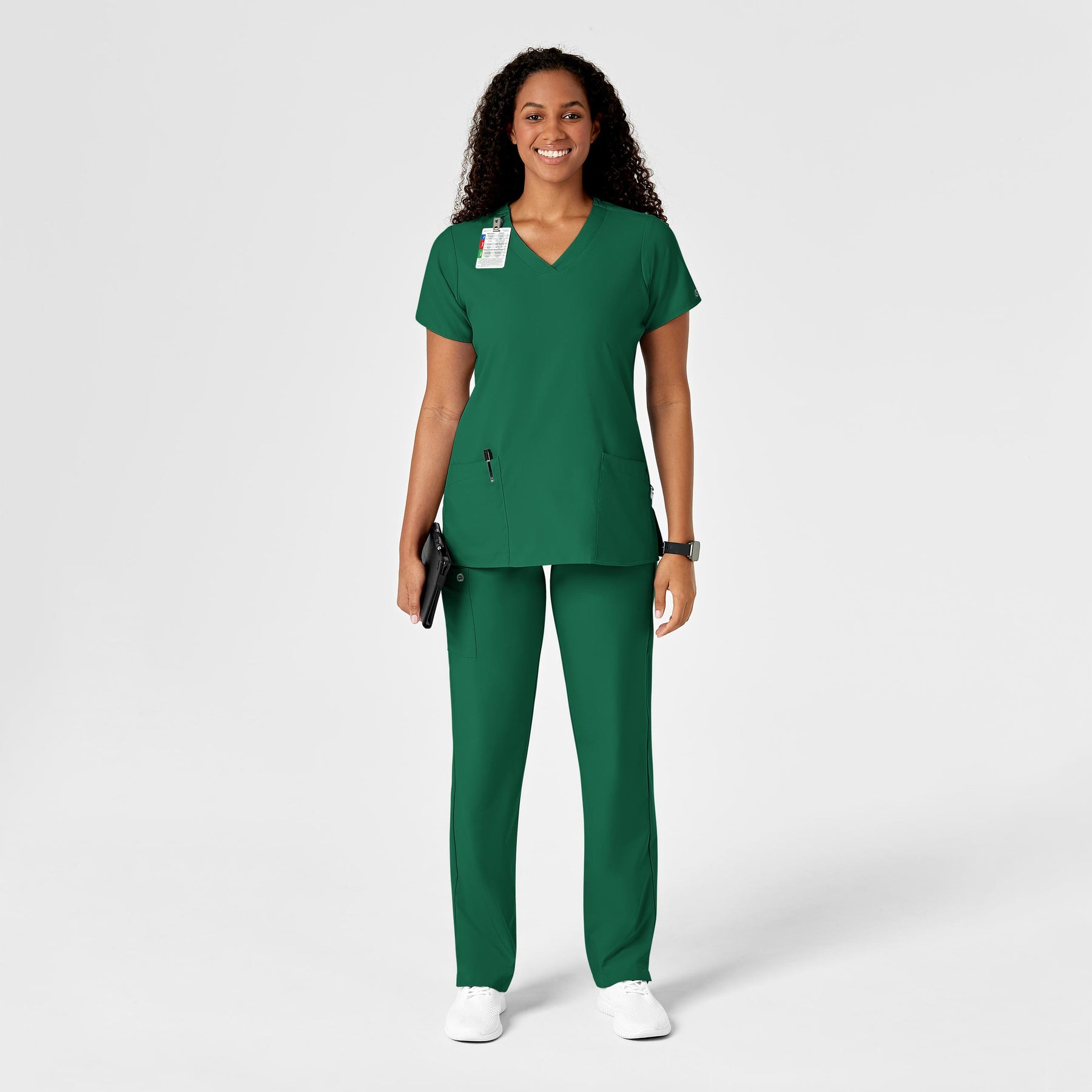 W123 Women's Drawstring Scrub Pant - Hunter