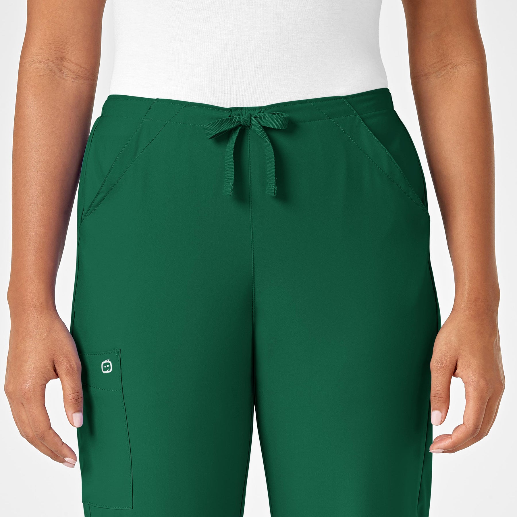 W123 Women's Drawstring Scrub Pant - Hunter