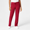 W123 Women's Drawstring Scrub Pant - Red