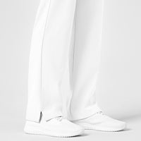 W123 Women's Drawstring Scrub Pant - White