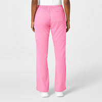 WonderWink PRO Women's Moderate Flare Leg Scrub Pant - Pink Blossom