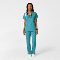 PRO Women's Moderate Flare Leg Scrub Pant - Teal Blue