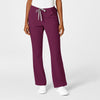 PRO Women's Moderate Flare Leg Scrub Pant - Wine