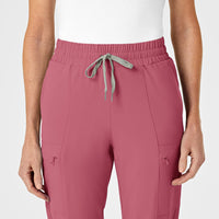 RENEW Women's High Waist Slim Leg Scrub Pant - Rosebud