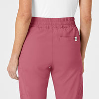 RENEW Women's High Waist Slim Leg Scrub Pant - Rosebud