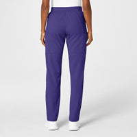 PRO Women's Knit Waist Cargo Scrub Pant - Grape