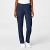 PRO Women's Knit Waist Cargo Scrub Pant - Navy