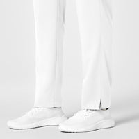 PRO Women's Knit Waist Cargo Scrub Pant - White