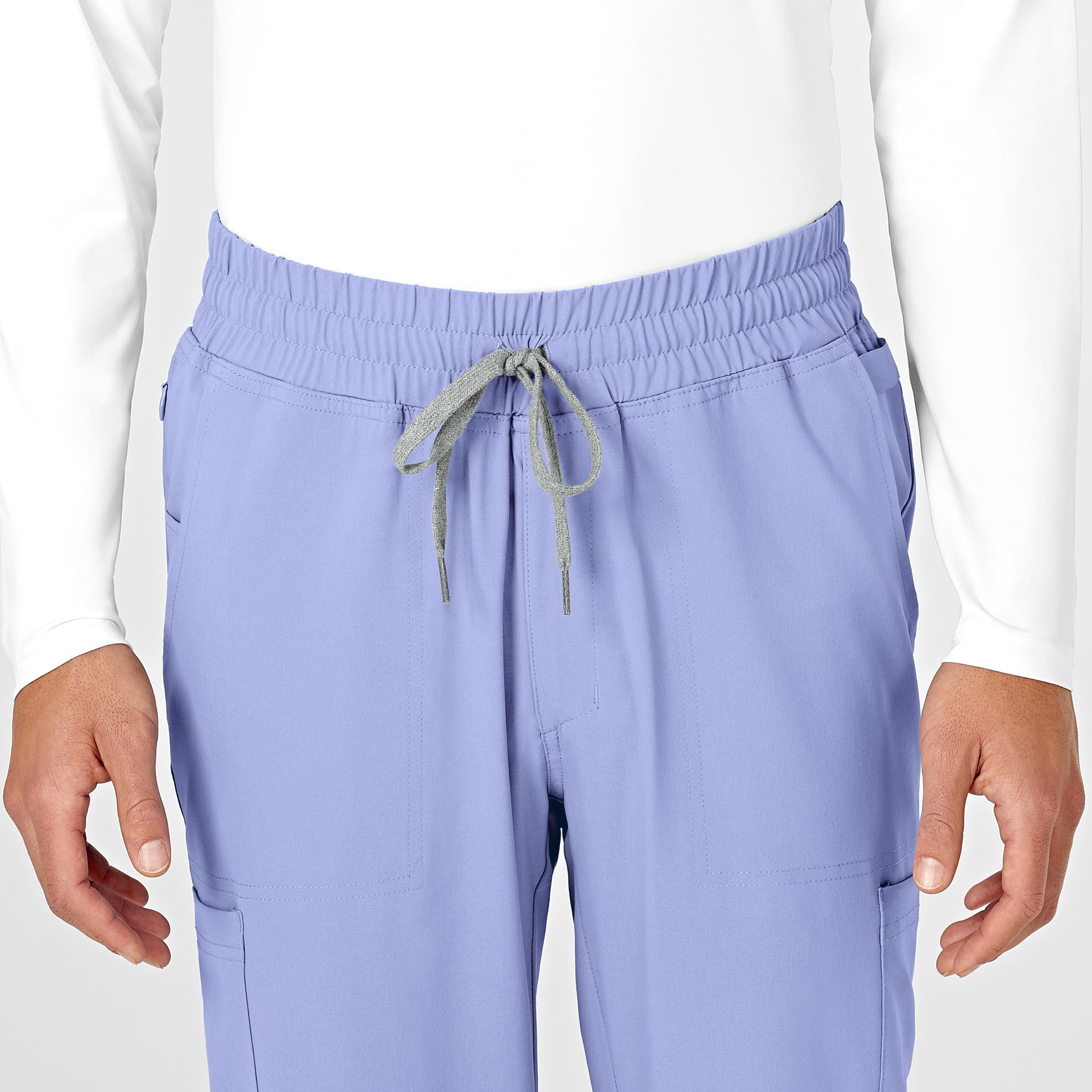 RENEW Mens Straight Slim Scrub Pant - Ceil Blue