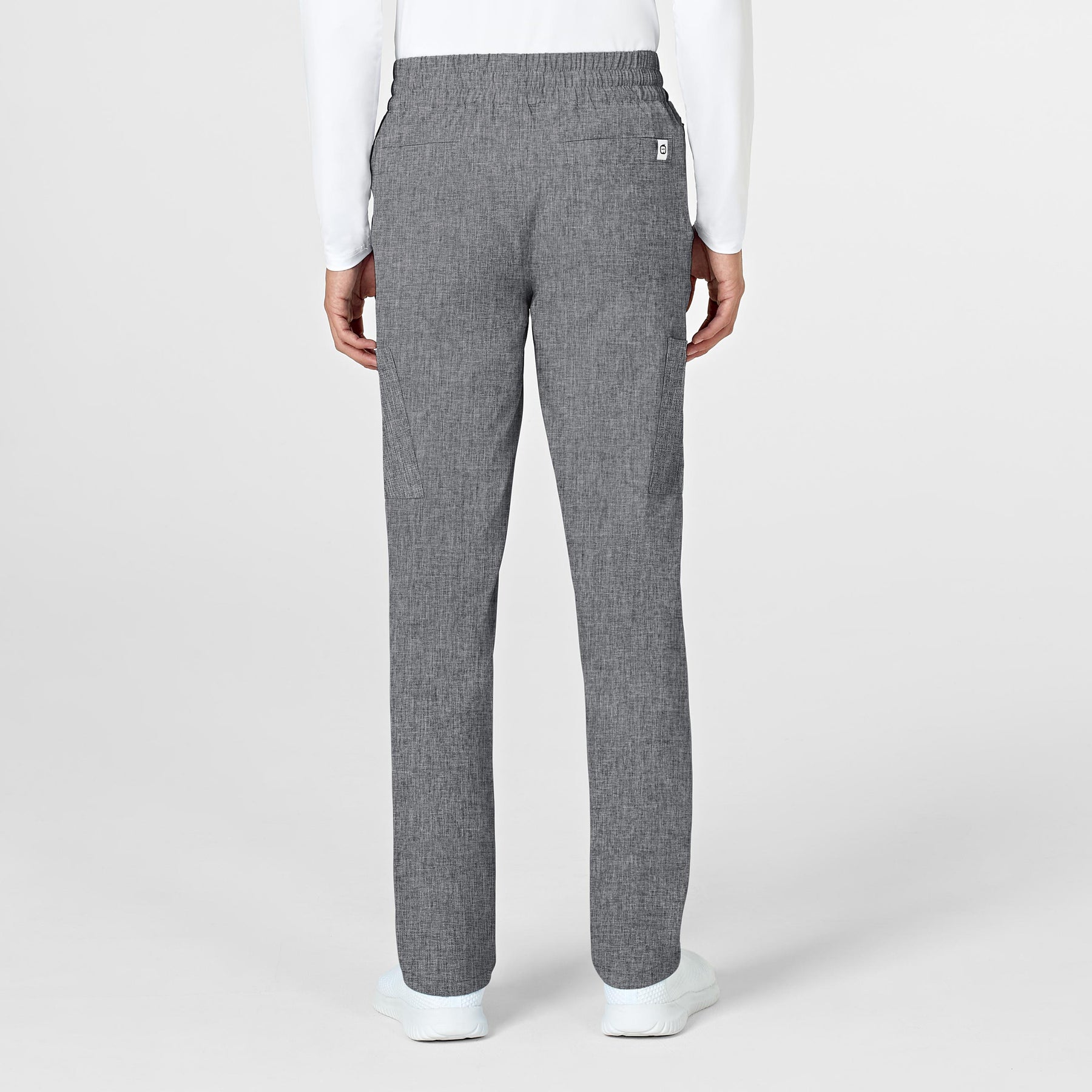RENEW Mens Straight Slim Scrub Pant - Grey Heather