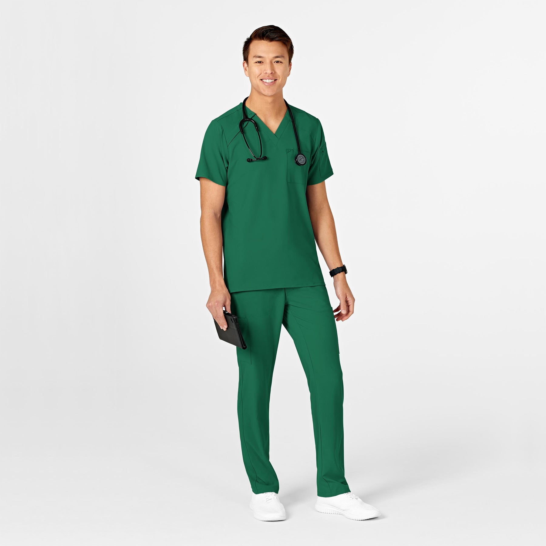 RENEW Mens Straight Slim Scrub Pant - Hunter