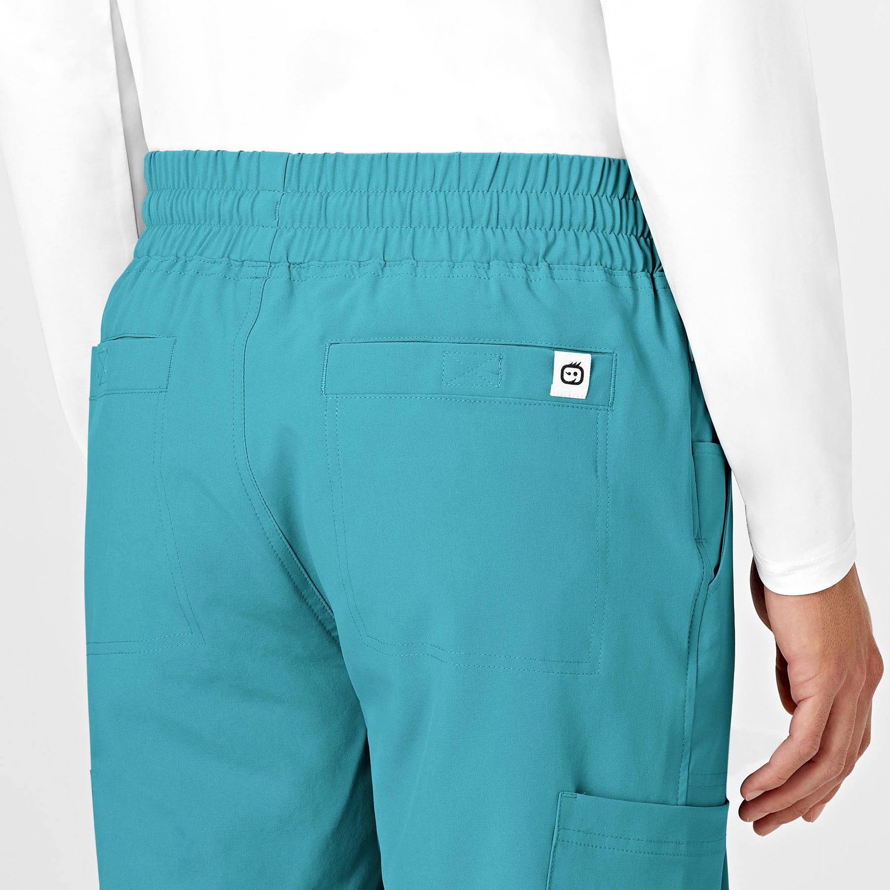 RENEW Mens Straight Slim Scrub Pant - Teal Blue