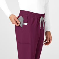 RENEW Mens Straight Slim Scrub Pant - Wine