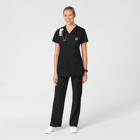 WonderWORK Maternity Cargo Scrub Pant - Black