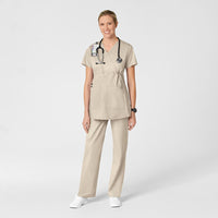 WonderWORK Maternity Cargo Scrub Pant - Khaki